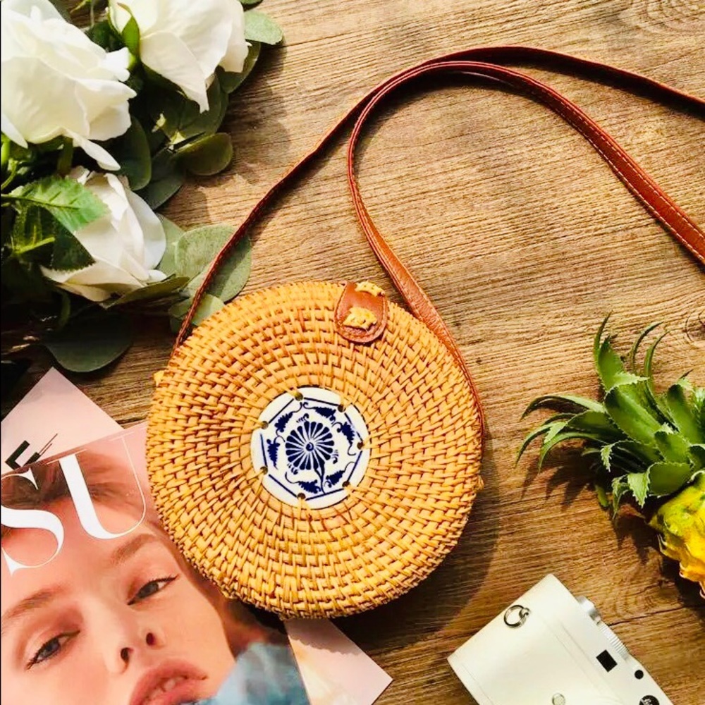 🍍handmade rattan bag - Picture 1 of 4